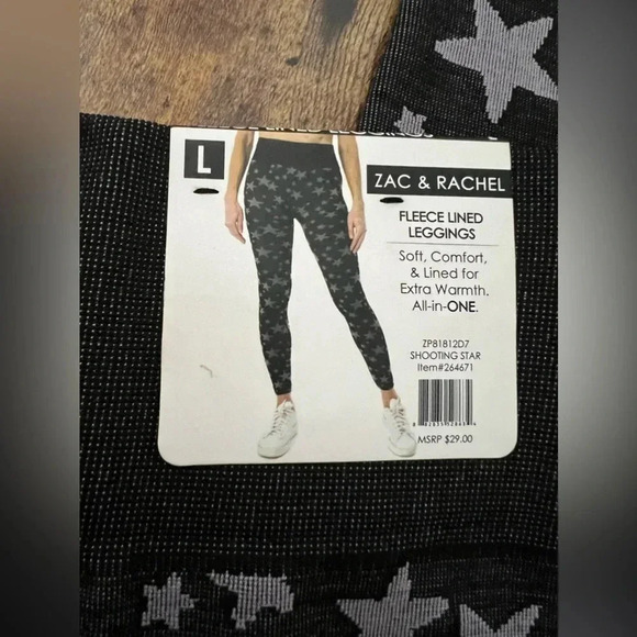 SET: Zac & Rachel | ladies fleece lined leggings, 2 pair. Size: L - Picture 11 of 15